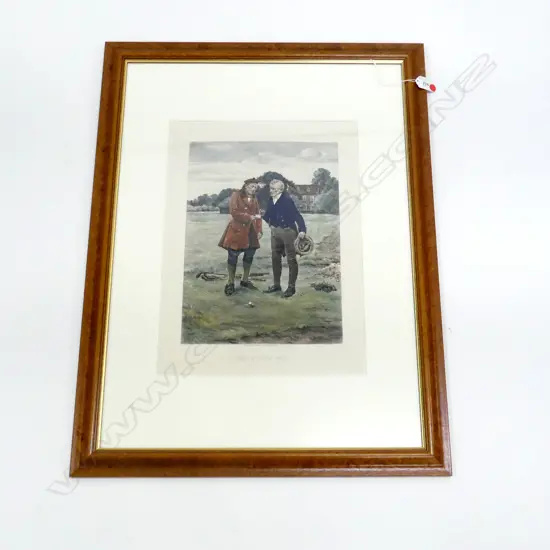 WALTER DENDY SADLER 'THE FIRST TEE' LITHOGRAPH 455x330mm
