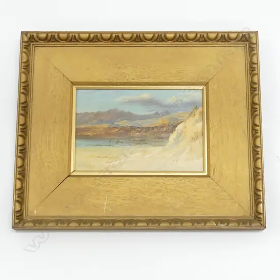 RIX CARLTON (1890-1962) LANDSCAPE OIL 140x210mm