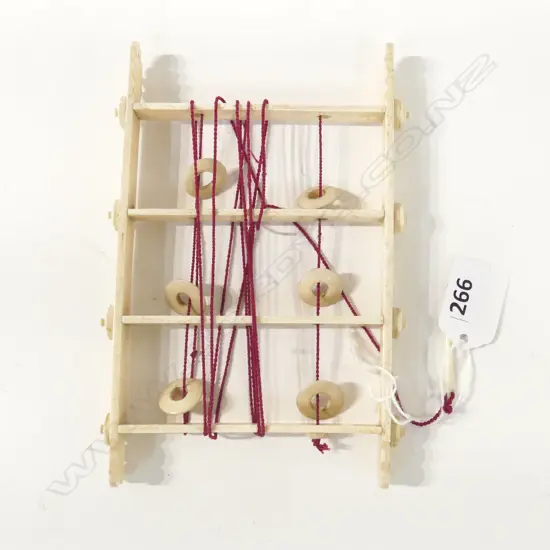  ANTIQUE CHINESE IVORY CARVED PUZZLE GAME L.15CM