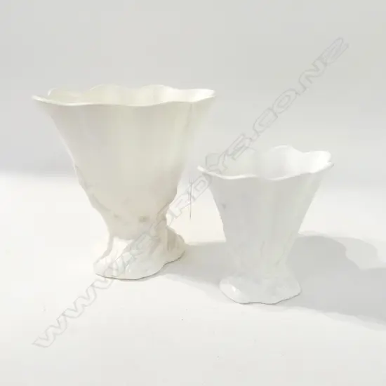 2 CROWN LYNN TREE ROOT VASES H 170 MM