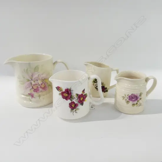 4 TITIAN MILK JUGS TALLEST H160MM