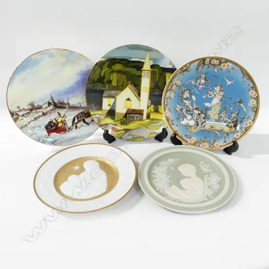 5 ASST. CABINET PLATES 275mm dia + STANDS