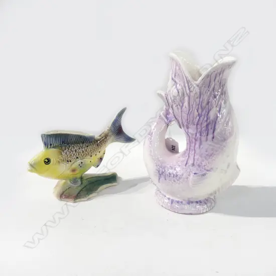 TITIAN STUDIO FISH JUG H220MM & TITIAN FISH VASE H120MM