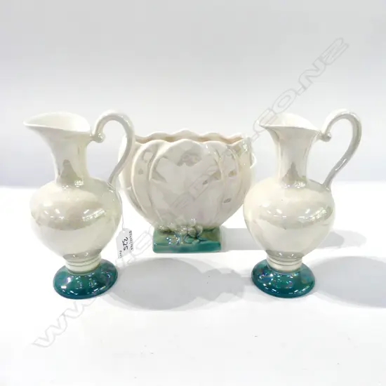 PR TITIAN STUDIO PEARL LUSTER JUGS H210MM & TITION PEARL LUSTER VASE H160MM