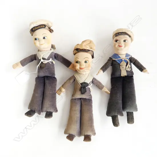 3 NORAH WELLINGS SAILOR DOLLS 