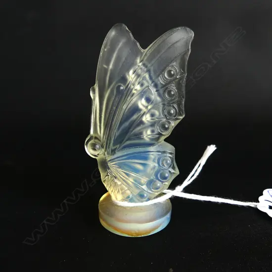 SABINO OPALESCENT GLASS BUTTERFLY H.70mm 'SABINO FRANCE' TO SIDE