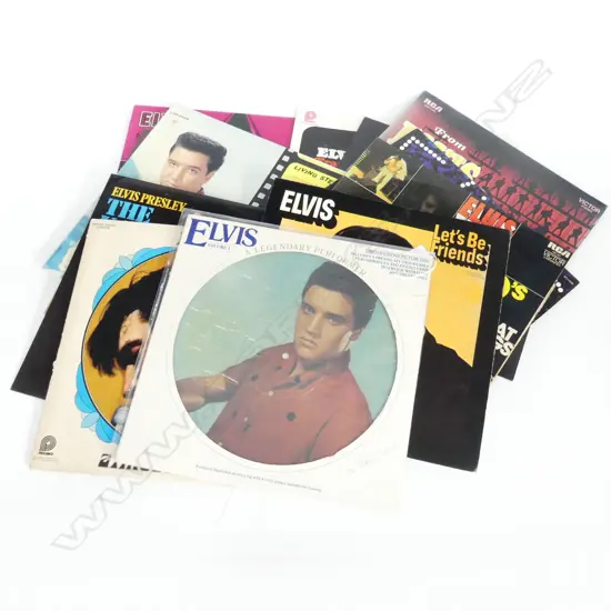 12 ASST ELVIS RECORDS INCLUDING ONE PICTURE DISC AND ONE COLOURED VINYL