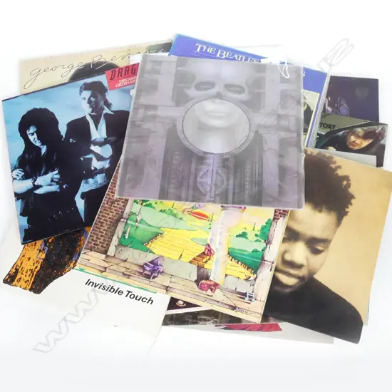 APPROX 16 ASST RECORDS/KISS/ELP/GENISIS/DRAGON ETC