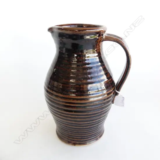 LG STUDIO POTTERY JUG, WHEEL STAMP H.255mm