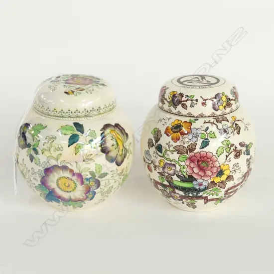 TWO MASON’S GINGER JARS