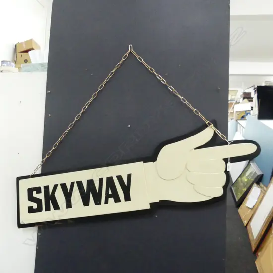 SKYWAY SIGN [EX AUCKLAND FARMERS TRADING CO;] FAULTS  L1160MM