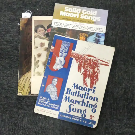 3 BOOKLETS MAORI SHEET MUSIC + RECORD 'THE GREAT SONGS OF ANA HATO & DEANE WARETINI