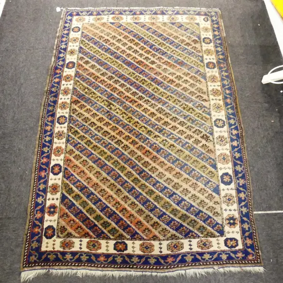 HAND KNOTTED ALL WOOL RUG 1550x1080mm