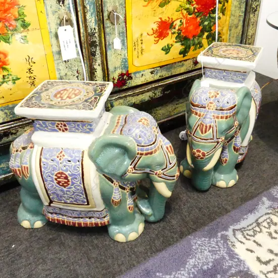 PR CERAMIC ELEPHANTS H.420mm