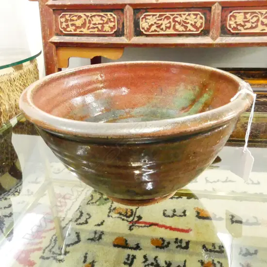 STUDIO POTTERY BOWL 240mm dia