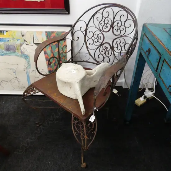 METAL OUTDOOR CHAIR 650x550x865mm