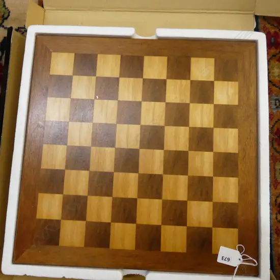 WOODEN CHESS SET 380x380mm