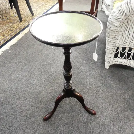 ANTIQUE MAHOGANY WINE TABLE H.585mm