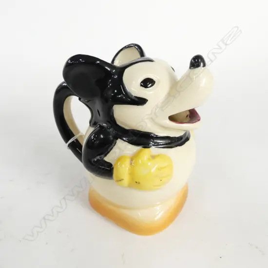 OLD CERAMIC MICKEY MOUSE CREAMER, H.110mm