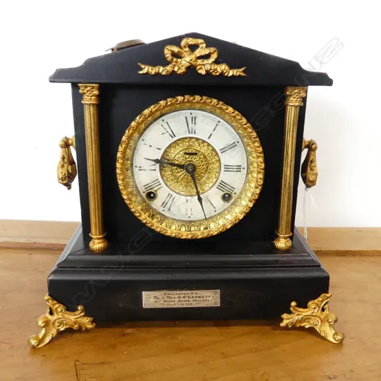 EDWARDIAN MANTLE CLOCK H300mm