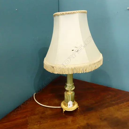 ONYX & BRASS TABLE LAMP H.470mm