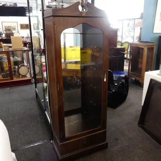 MAHOGANY DISPLAY CABINET