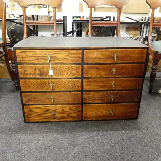 10 DRAWER COLLECTORS CHEST 830x425x550mm