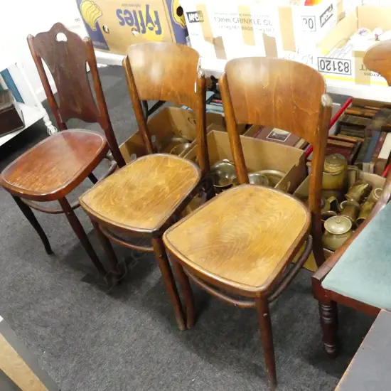 3 BENTWOOD CHAIRS