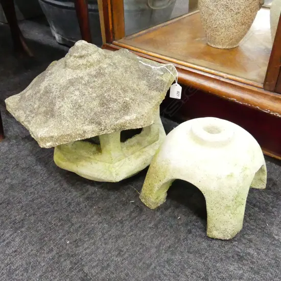 3 PCE CONCRETE GARDEN PAGODA H.400mm