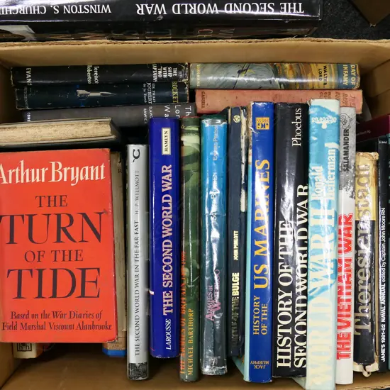 BOX LOT WWII BOOKS
