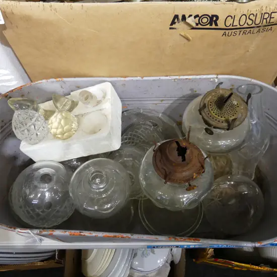 VINTAGE TIN BABY BATH KERO LAMPS & PARTS