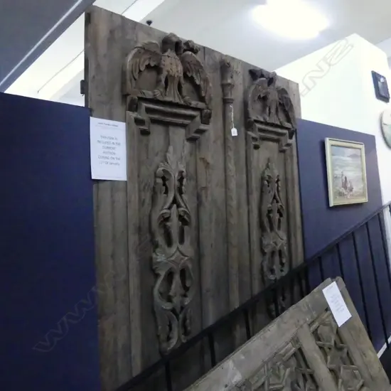 PR LGE EUROPEAN RUSTIC COUNTRY HOUSE DOORS H.2650mm. W.1430mm. Some distress