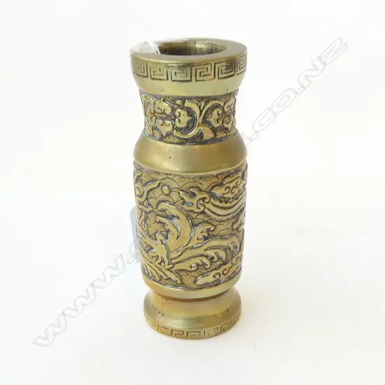 ORIENTAL BRONZE VASE H.125mm