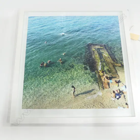 LG PHOTO PRINT SIGNED SWIM CORFU, 975x945mm OVERALL