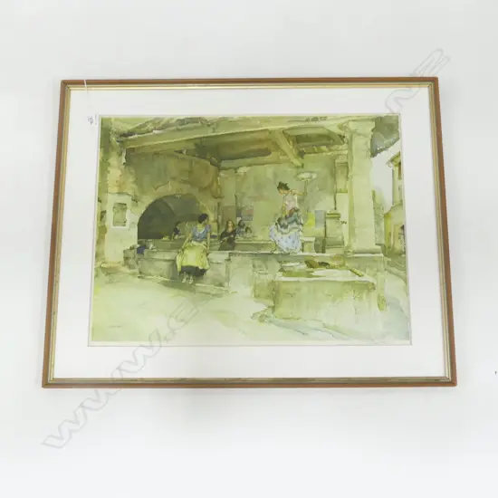 SIR WILLIAM RUSSELL FLINT 'PROVENCAL CAPRICE' 1955 SIGNED PRINT NO GLASS 445 X 580MM