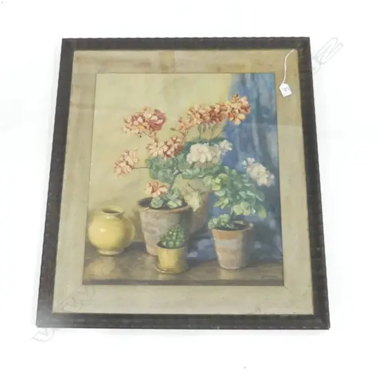 JVO HEYOEN STILL LIFE WATERCOLOUR signed & dated '35 570 x 480mm