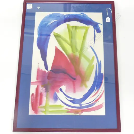 CHRISTINE FROST WATERCOLOUR ABSTRACT 'ALIVE & SWINGING' signed. Entitled verso 650 x 430mm.
