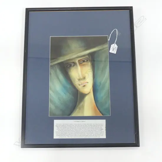 JOANNE CUNNINGHAM PASTEL 'THE DISPAIR OF SADNESS' detailed to front 300 x 215mm