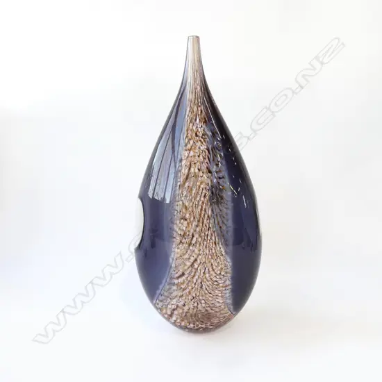  TEARDROP ART GLASS VASE H415MM +/-