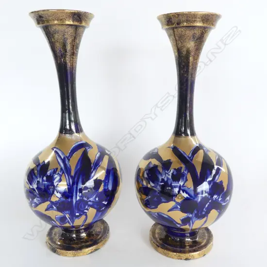 PR DOULTON BURSLEM SPECIMEN VASES H.340mm