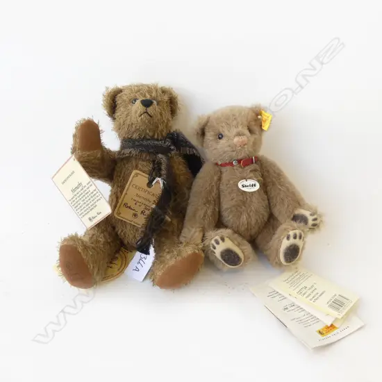 2 TEDDY BEARS; STEIFF & ROBIN RIVE 'ABERNETHY' 6/300 H.220mm