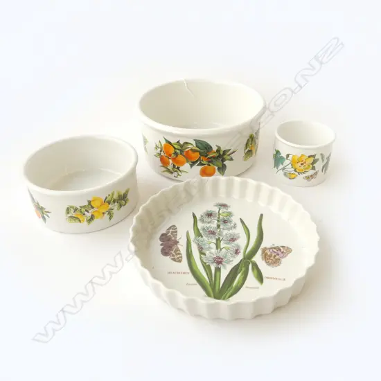 4 PORTMEIRION BAKING DISHES 205mm dia