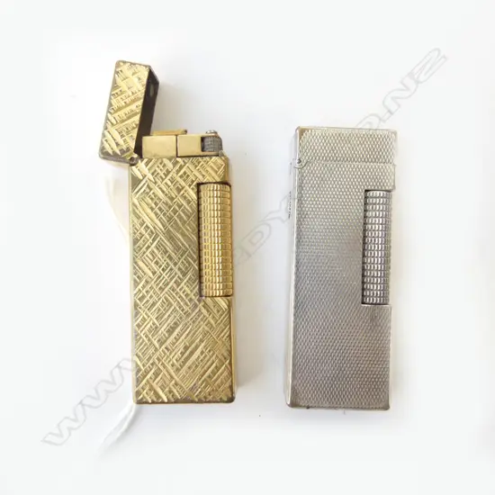 2 DUNHILL ROLLEGAS LIGHTERS H.65mm