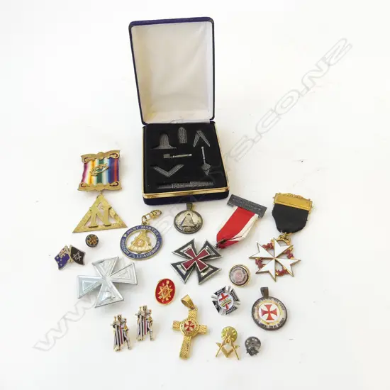 ASST. MASONIC MEDALS & BADGES ETC