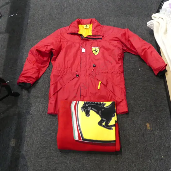 FERRARI JACKET + BLANKET...