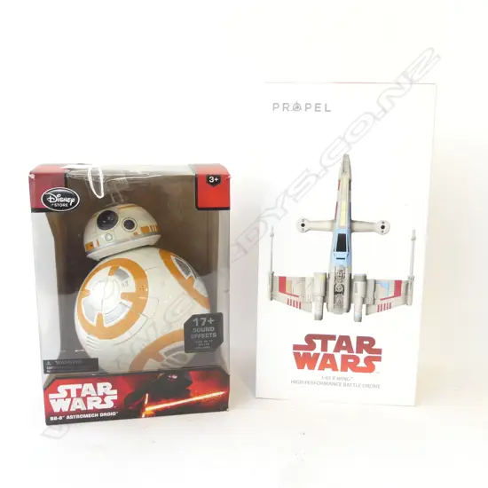 2 STAR WARS BOXED TOYS; T-65 X-WING & BB-8 DROID