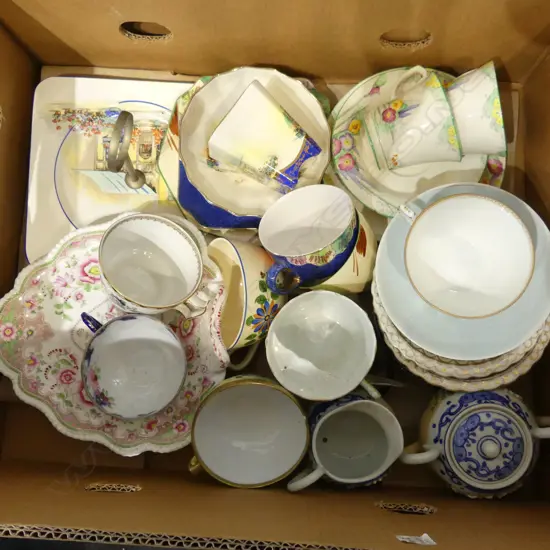 BOX LOT C/S DISHES & PLATES