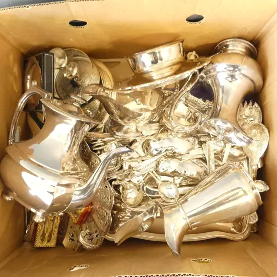 ASST. SILVER PLATE ETC