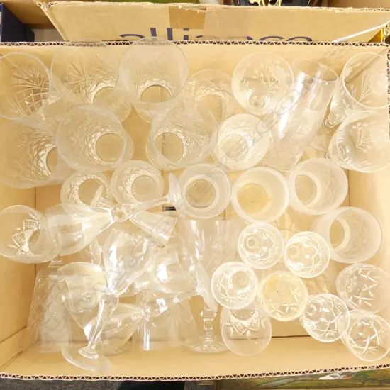 ASST. CRYSTAL DRINKING GLASSES