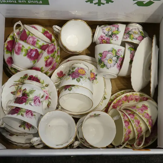 BOX LOT 4 PART TEASETS R/A ETC